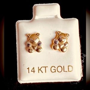 14kGold  earrings for little girls